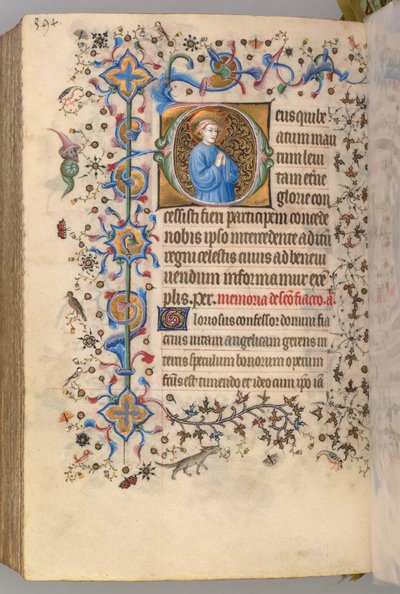 Getijden van Karel de Edele, koning van Navarra (1361-1425): fol. 291v, Tekst door Master of the Brussels Initials and Associates