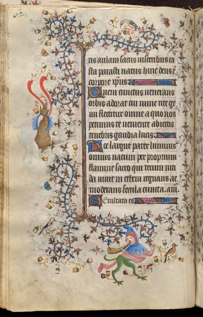 Getijden van Karel de Edele, koning van Navarra (1361-1425): fol. 31v, Tekst door Master of the Brussels Initials and Associates