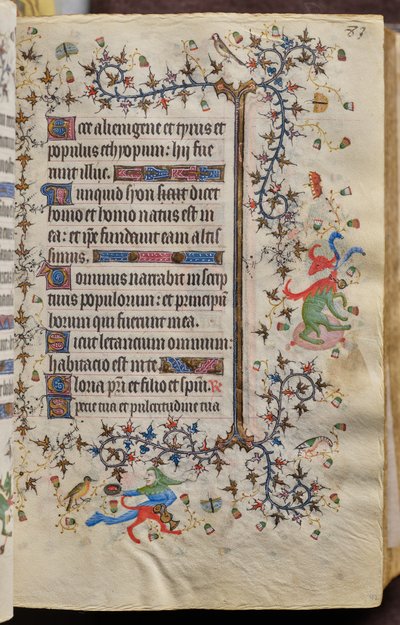 Getijden van Karel de Edele, koning van Navarra (1361-1425): fol. 42r, Tekst door Master of the Brussels Initials and Associates