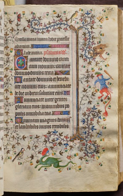 Getijden van Karel de Edele, koning van Navarra (1361-1425): fol. 45r, Tekst door Master of the Brussels Initials and Associates