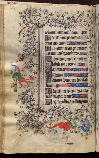 Getijden van Karel de Edele, koning van Navarra (1361-1425): fol. 52v, Tekst door Master of the Brussels Initials and Associates