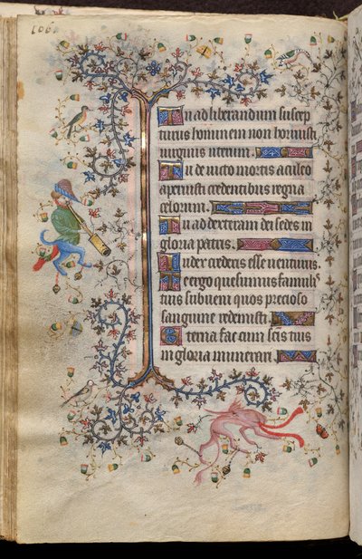 Getijden van Karel de Edele, koning van Navarra (1361-1425): fol. 53v, Tekst door Master of the Brussels Initials and Associates