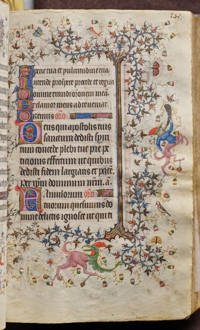 Getijden van Karel de Edele, koning van Navarra (1361-1425): fol. 73r, Tekst door Master of the Brussels Initials and Associates