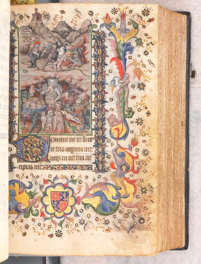 Getijdenboek van Karel de Edele, koning van Navarra 1361-1425: fol. 106r, Laatste Oordeel, ca. 1405 door Master of the Brussels Initials and Associates