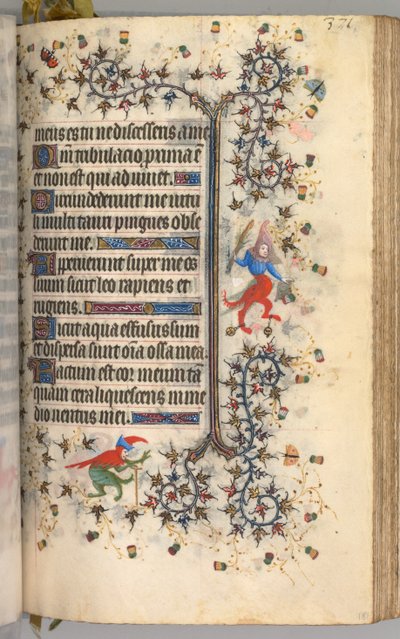 Getijdenboek van Karel de Edele, Koning van Navarra 1361-1425: fol. 181r, Tekst, c. 1405 door Master of the Brussels Initials and Associates