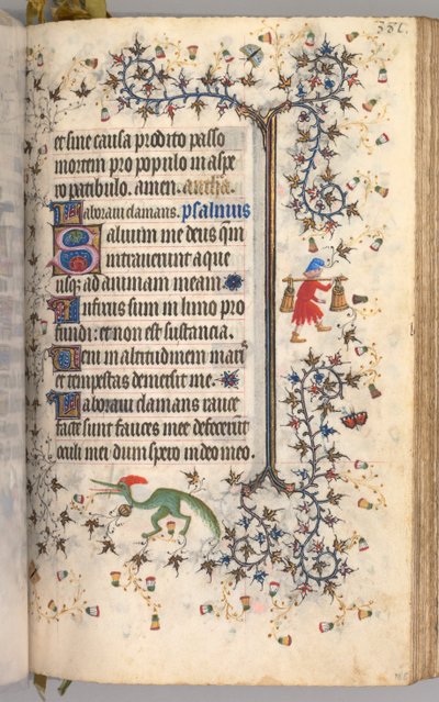 Uren van Karel de Edele, Koning van Navarra 1361-1425: fol. 186r, Tekst, c. 1405 door Master of the Brussels Initials and Associates