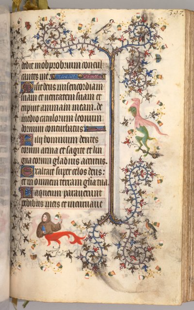 Getijdenboek van Karel de Edele, Koning van Navarra: fol. 193r, Tekst door Master of the Brussels Initials and Associates