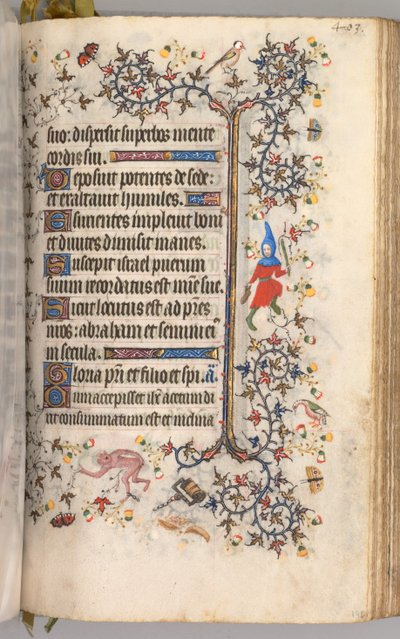Getijdenboek van Karel de Edele, Koning van Navarra 1361-1425: fol. 196r, Tekst, ca. 1405 door Master of the Brussels Initials and Associates