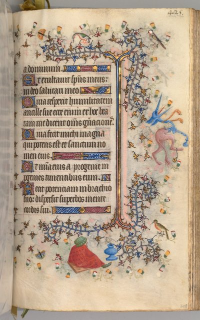 Uren van Karel de Edele, koning van Navarra 1361-1425: fol. 207r, tekst, c. 1405 door Master of the Brussels Initials and Associates