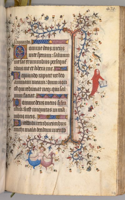Uren van Karel de Edele, koning van Navarra 1361-1425: fol. 214r, tekst, ca. 1405 door Master of the Brussels Initials and Associates