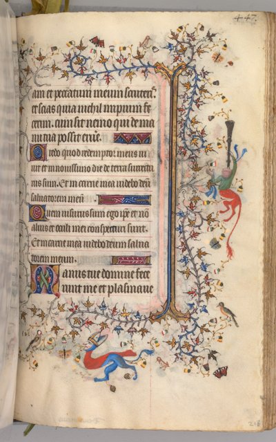 Uren van Karel de Edele, Koning van Navarra 1361-1425: fol. 218r, Tekst, ca. 1405 door Master of the Brussels Initials and Associates