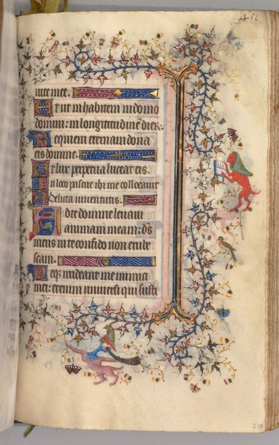 Getijdenboek van Karel de Edele, Koning van Navarra 1361-1425: fol. 220r, Tekst, ca. 1405 door Master of the Brussels Initials and Associates