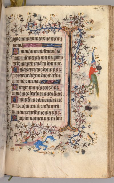 Uren van Karel de Edele, Koning van Navarra 1361-1425: fol. 221r, Tekst, c. 1405 door Master of the Brussels Initials and Associates