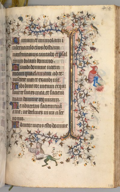 Getijdenboek van Karel de Edele, Koning van Navarra 1361-1425: fol. 224r, Tekst, ca. 1405 door Master of the Brussels Initials and Associates