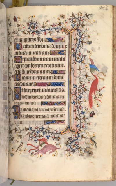 Uren van Charles de Edele, Koning van Navarra: fol. 225r, Tekst door Master of the Brussels Initials and Associates