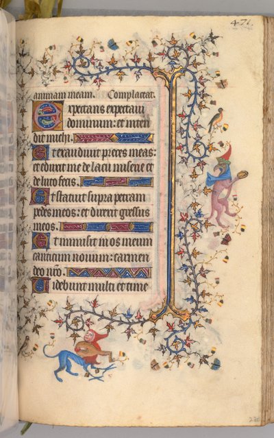 Getijdenboek van Karel de Edele, koning van Navarra 1361-1425: fol. 230r, tekst, ca. 1405 door Master of the Brussels Initials and Associates