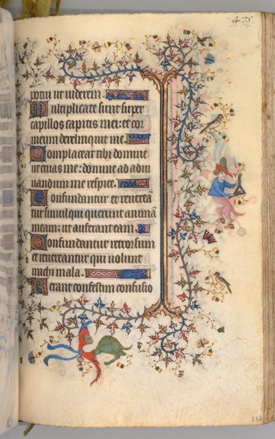 Getijdenboek van Karel de Edele, Koning van Navarra 1361-1425: fol. 232r, Tekst, c. 1405 door Master of the Brussels Initials and Associates
