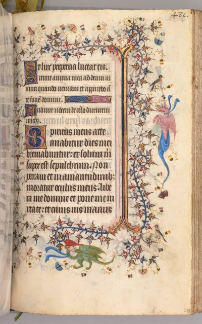 Getijdenboek van Karel de Edele, Koning van Navarra 1361-1425: fol. 234r, Tekst, ca. 1405 door Master of the Brussels Initials and Associates