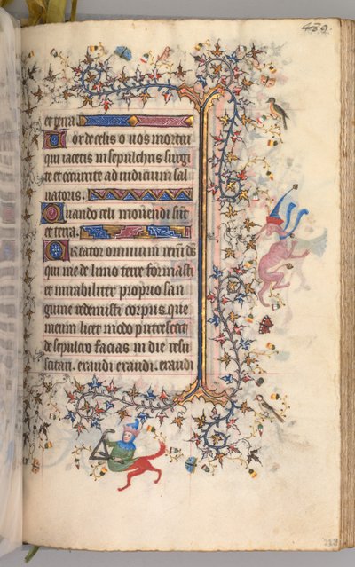 Getijdenboek van Karel de Edele, Koning van Navarra 1361-1425: fol. 239r, Tekst, ca. 1405 door Master of the Brussels Initials and Associates