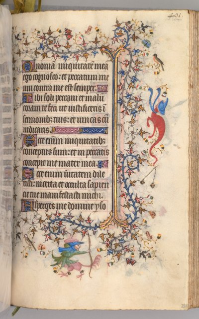 Getijdenboek van Karel de Edele, koning van Navarra 1361-1425: fol. 240r, tekst, ca. 1405 door Master of the Brussels Initials and Associates