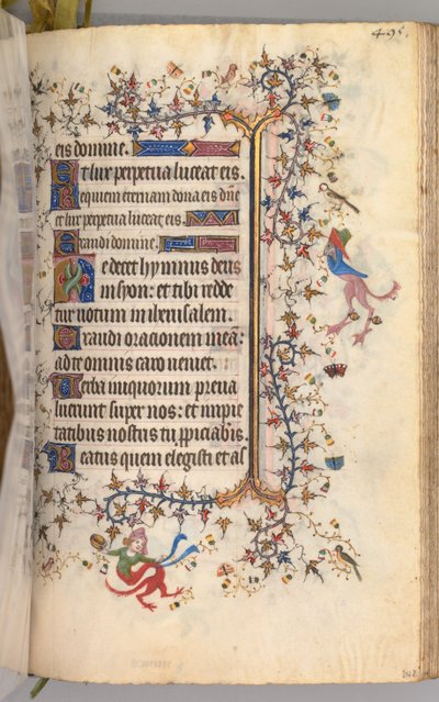 Getijdenboek van Karel de Edele, Koning van Navarra 1361-1425: fol. 242r, Tekst, ca. 1405 door Master of the Brussels Initials and Associates