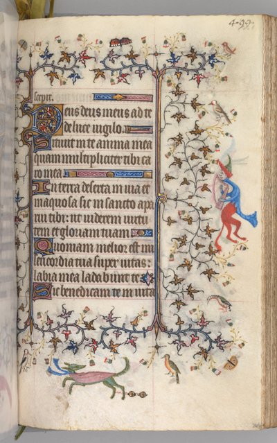 Getijdenboek van Karel de Edele, Koning van Navarra 1361-1425: fol. 244r, Tekst, ca. 1405 door Master of the Brussels Initials and Associates