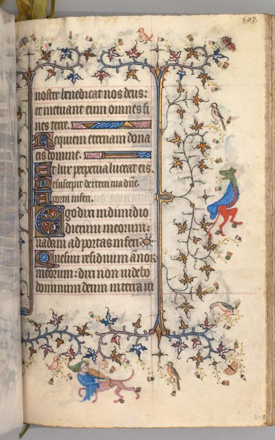 Getijdenboek van Karel de Edele, Koning van Navarra 1361-1425: fol. 246r, Tekst, ca. 1405 door Master of the Brussels Initials and Associates