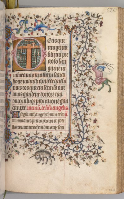 Uren van Karel de Edele, Koning van Navarra 1361-1425: fol. 262r, Instrumenten van de Passie door Master of the Brussels Initials and Associates