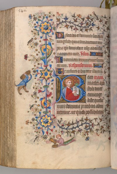 Uren van Karel de Edele, Koning van Navarra 1361-1425: fol. 267v, Tekst, c. 1405 door Master of the Brussels Initials and Associates