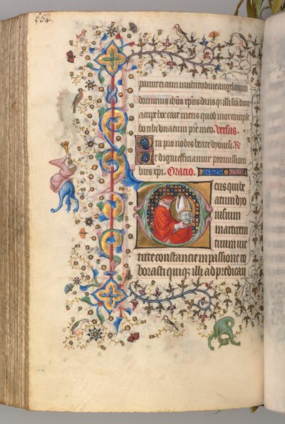 Uren van Karel de Edele, koning van Navarra 1361-1425, fol. 276v, St. Denis, ca. 1405 door Master of the Brussels Initials and Associates