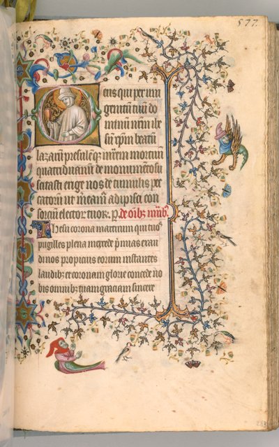 Uren van Karel de Edele, Koning van Navarra 1361-1425, fol. 283r, St. Lazarus door Master of the Brussels Initials and Associates