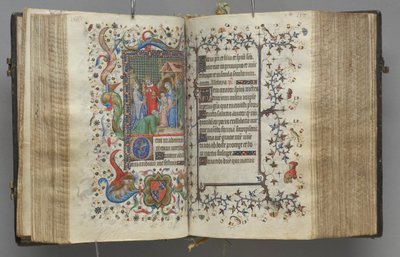 Uren van Karel de Edele, koning van Navarra 1361-1425: fol. 79r, tekst, c. 1405 door Master of the Brussels Initials and Associates