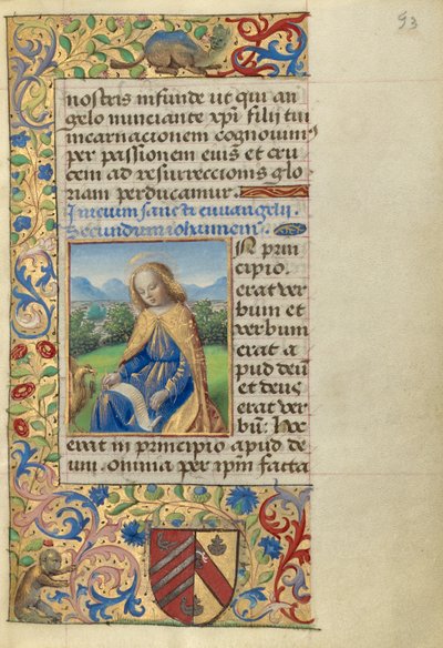 Johannes op Patmos door Master of the Chronique scandaleuse