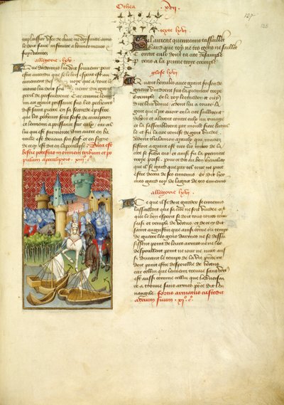 Het leger van Telamon betreedt Troje, uit 