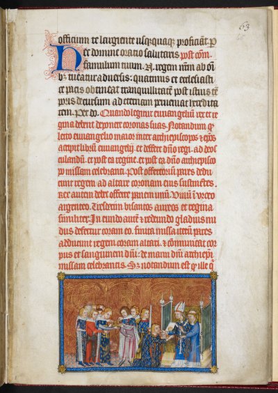 De koningin die de kathedraal binnengaat, uit 