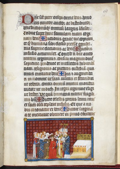 Baronnen ondersteunen de kroon van de koningin (uit 