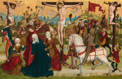 Calvarie, ca. 1470-1480 door Master of the Death of Saint