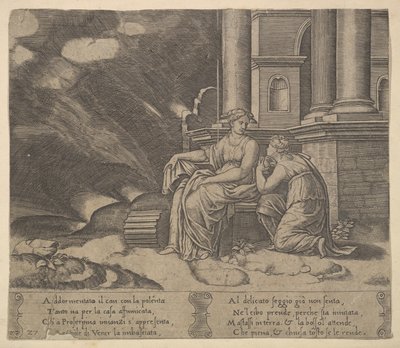 Proserpina geeft Psyche de doos van schoonheid, uit 
