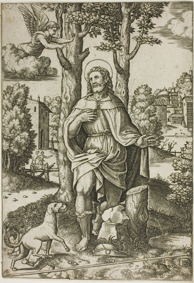 St. Rochus door Master of the Die