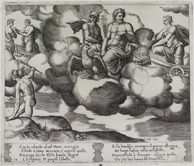 Venus klaagt bij Jupiter door Master of the Die