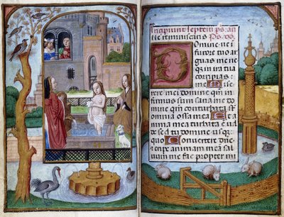 Bathseba, c.1490 door Master of the Dresden Prayer Book