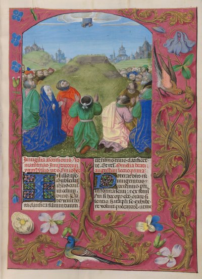 Temporale (2e deel: van Paaszondag tot de zondag voor Advent). De Hemelvaart van Christus (Hemelvaartsdag) door Master of the Dresden Prayer Books