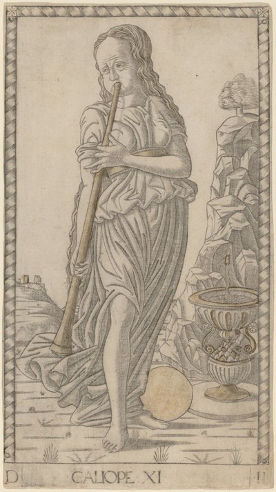 Calliope door Master of the E Series Tarocchi