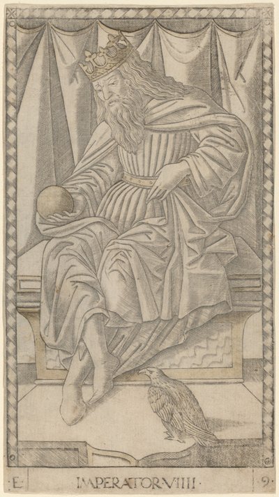 Imperator (Keizer) door Master of the E Series Tarocchi