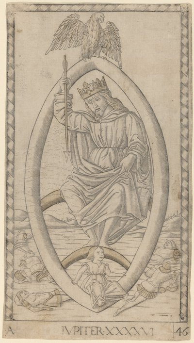 Iupiter (Jupiter) door Master of the E Series Tarocchi