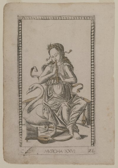 Muziek (uit de Tarocchi-serie C: Vrije Kunsten, #26) door Master of the E Series Tarocchi
