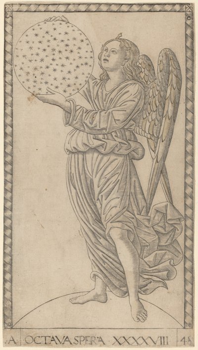 Octava Spera (Achtste Sfeer) door Master of the E Series Tarocchi