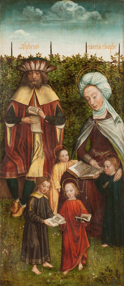 De Familie van Sint-Anna Drieluik, rechterpaneel door Master of the Family of Saint