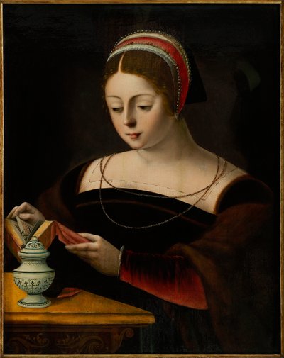 Maria Magdalena, ca. 1540 door Master of the Female Half Lengths