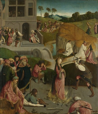 Het martelaarschap van de heilige Lucia door Master of the Figdor Deposition